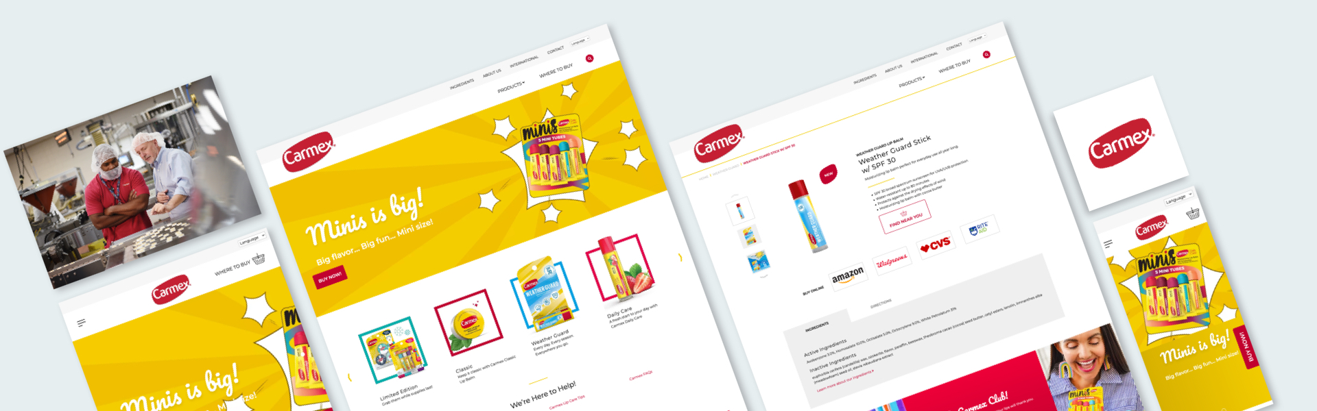 Carmex Website Design Case Study 01