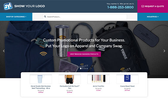 Custom Web Design for Show Your Logo Website 01