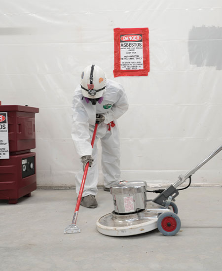 image of asbestos abatement for asbestos project management portfolio page