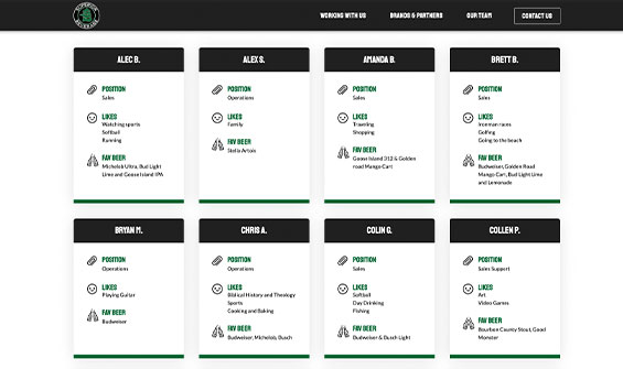Custom Web Design for Superior Beverage Website 03