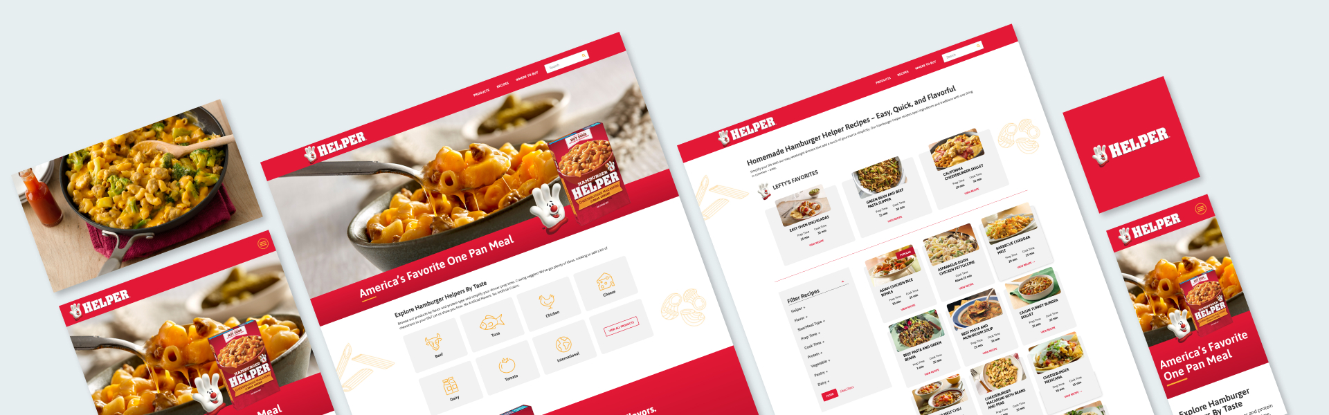 Hamburger Helper Website Design Case Study 01