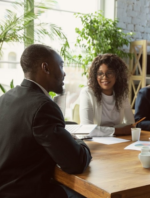 Business meeting with professionals