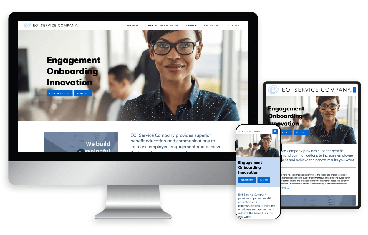 Computer mock up of EOI Service Company