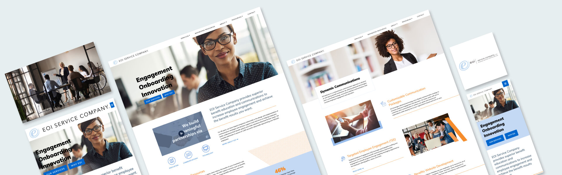 Website graphics of EOI Service Company