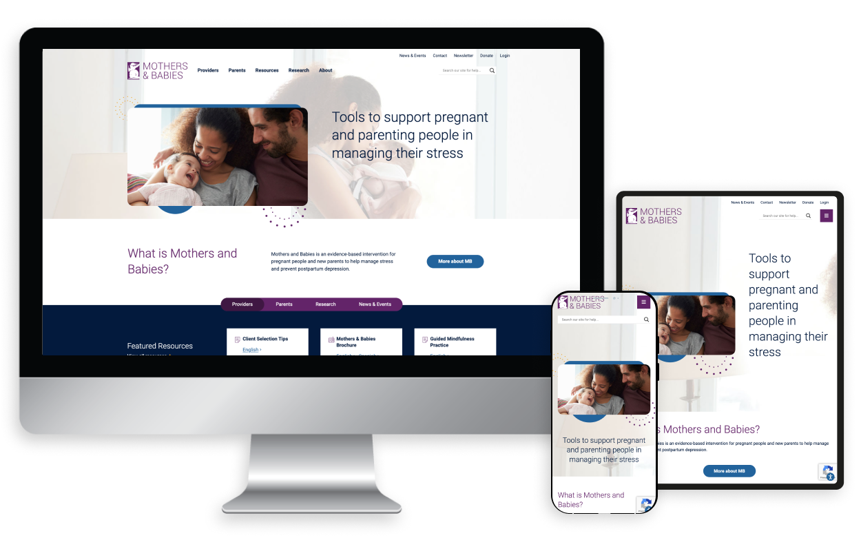 Mothers and Babies Web Design Case Study 02