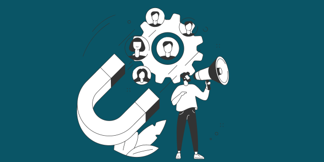 Magnet attracting a target audience.